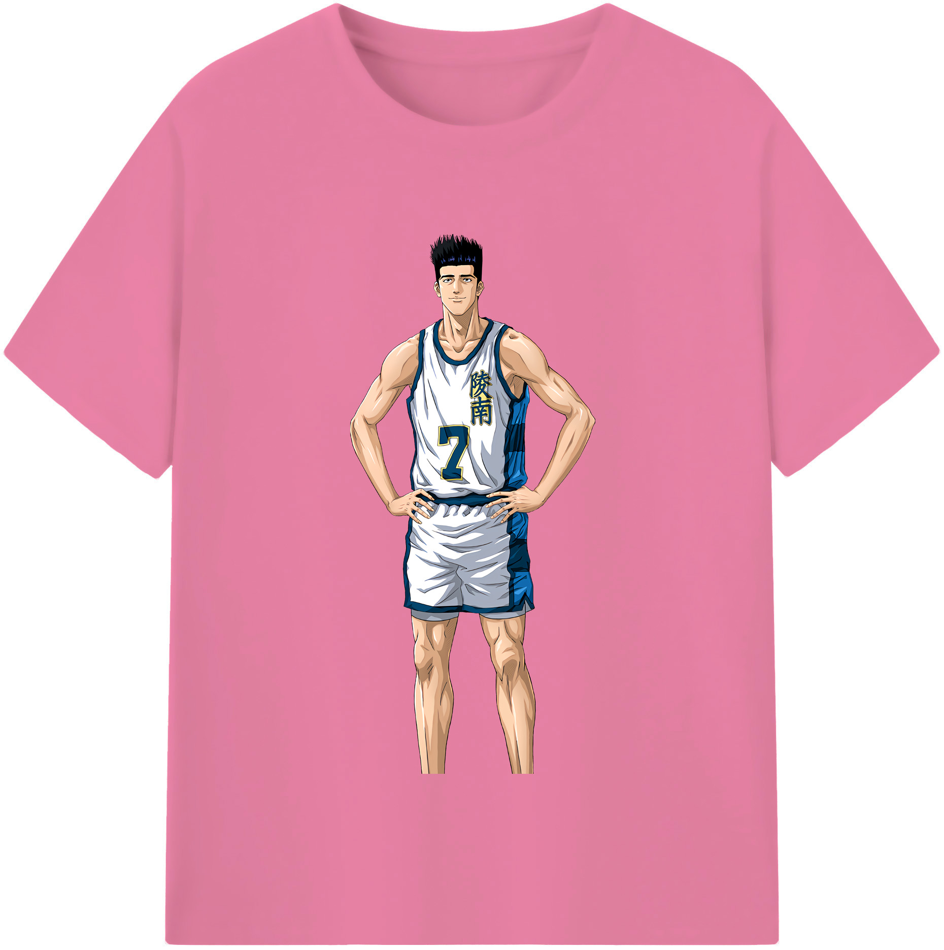 SLAM DUNK／スラムダンク 綿100％半袖Tシャツ（フロントプリント）
